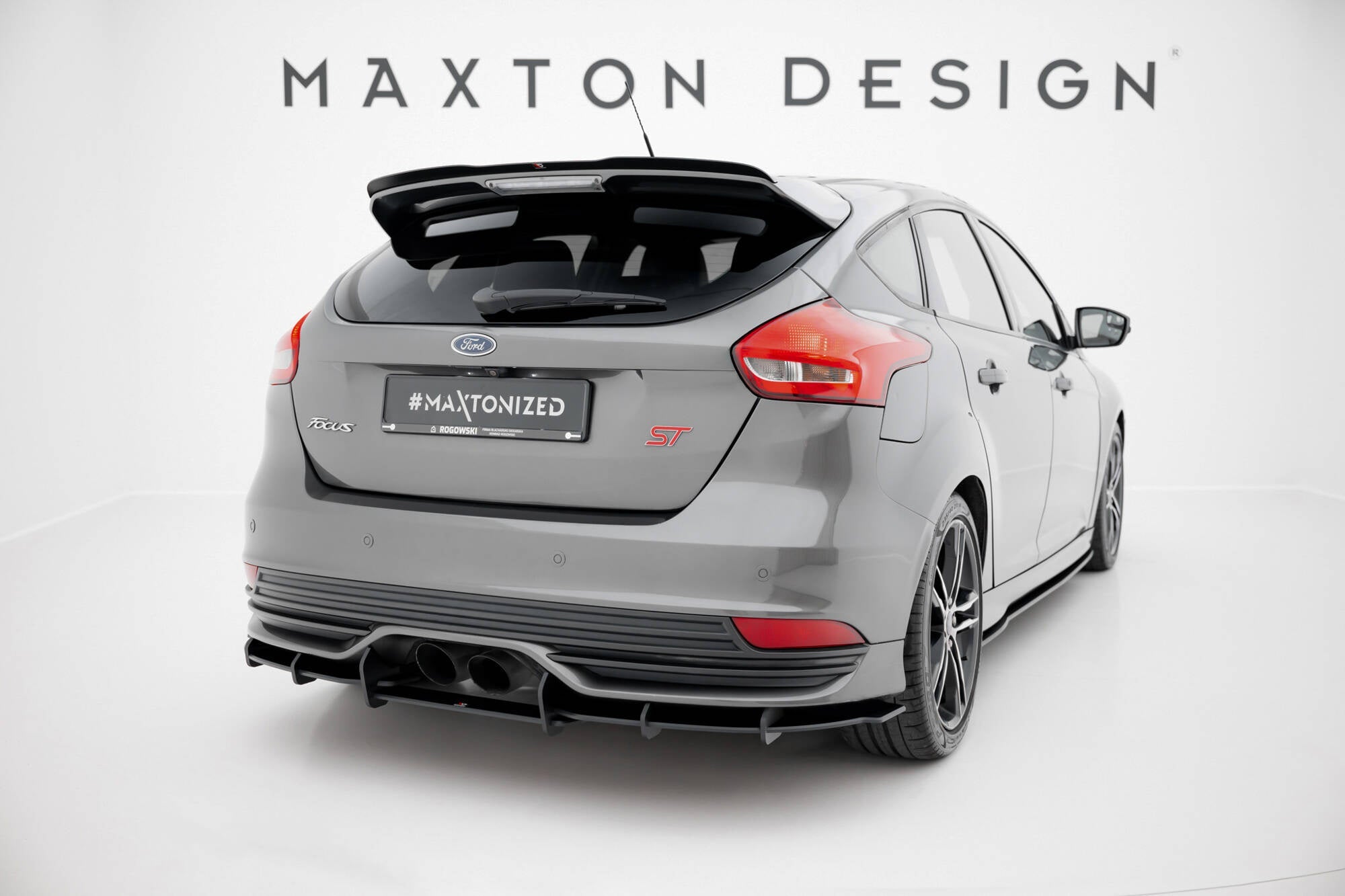 Maxton Design Street Pro Rear Diffuser para Ford Focus ST Mk3 Facelift - imagen 1