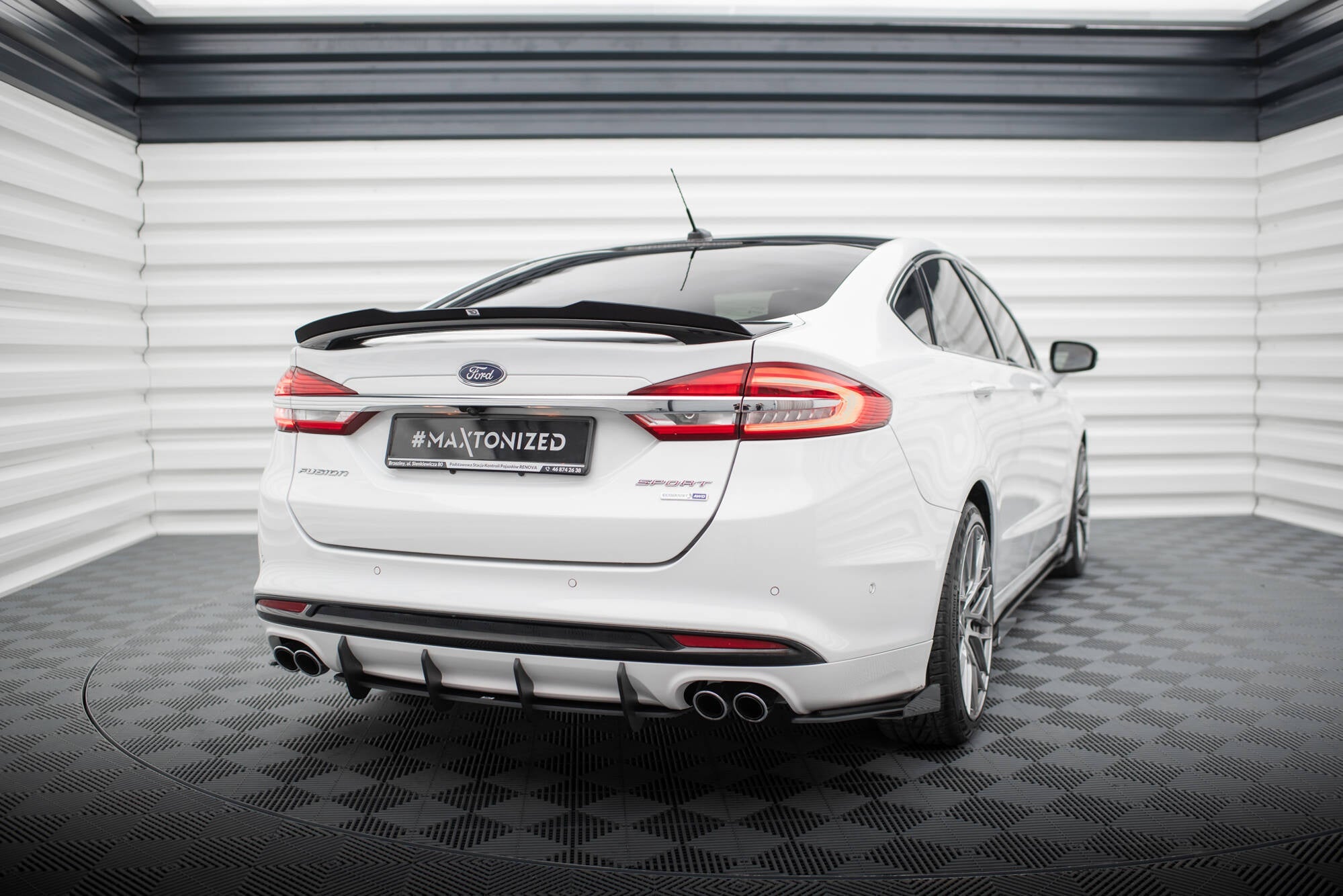 Maxton Design Street Pro Rear Diffuser para Ford Mondeo Sport Mk5 Facelift / Fusion Sport Mk2 Facelift - imagen 2