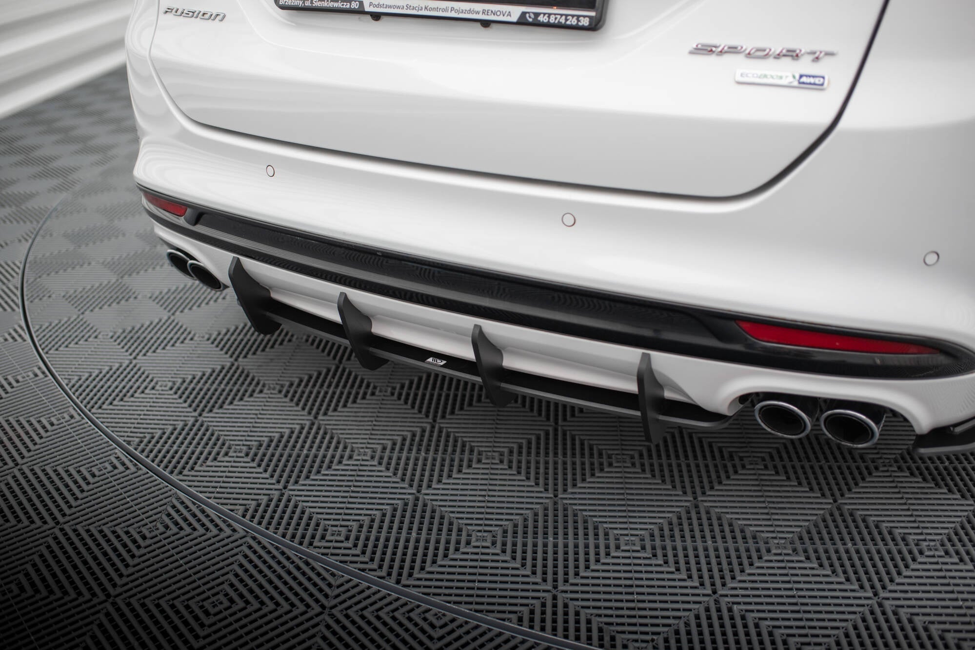 Maxton Design Street Pro Rear Diffuser para Ford Mondeo Sport Mk5 Facelift / Fusion Sport Mk2 Facelift - imagen 1