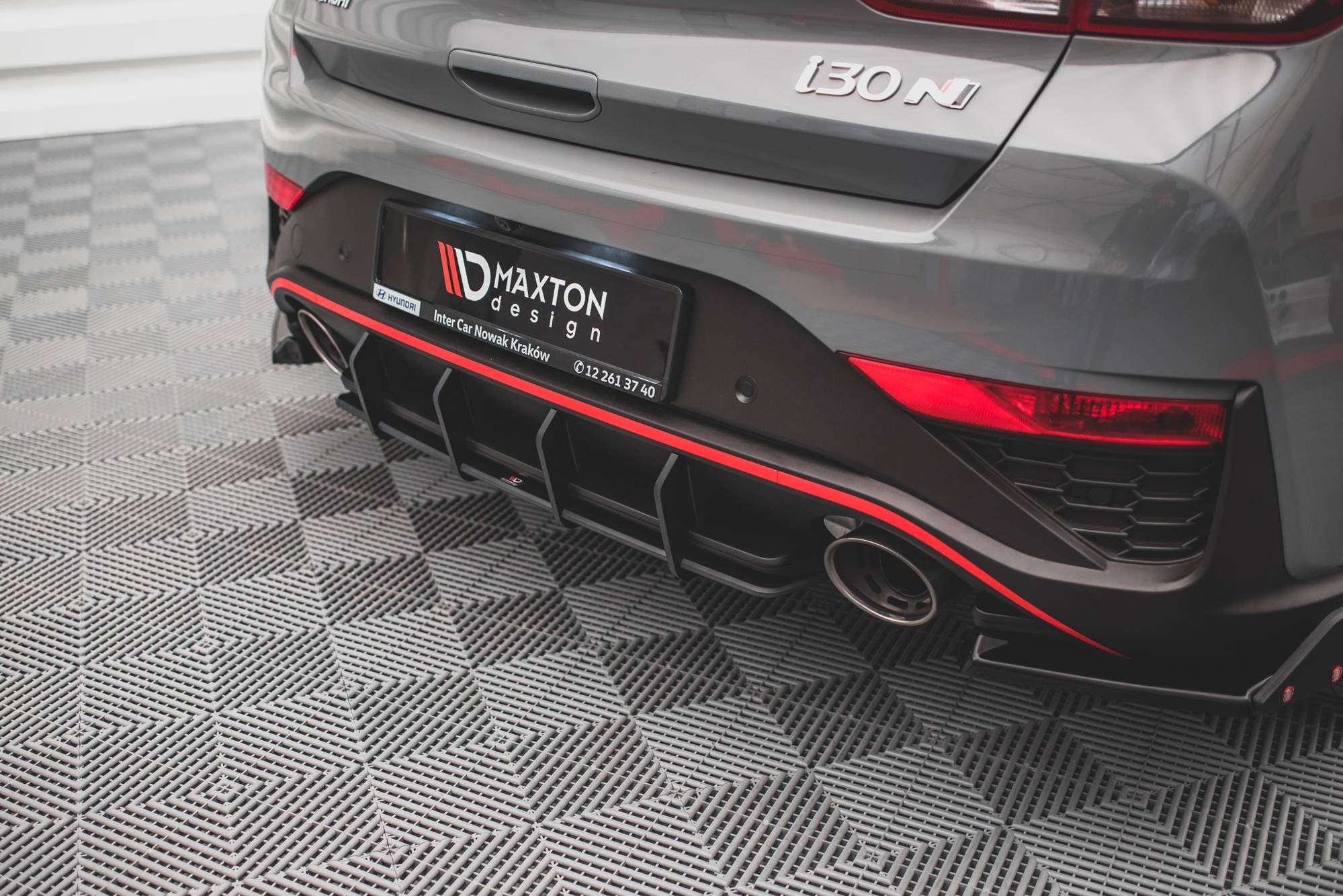 Maxton Design Street Pro Rear Diffuser para Hyundai I30 N Hatchback Mk3 Facelift - imagen 1