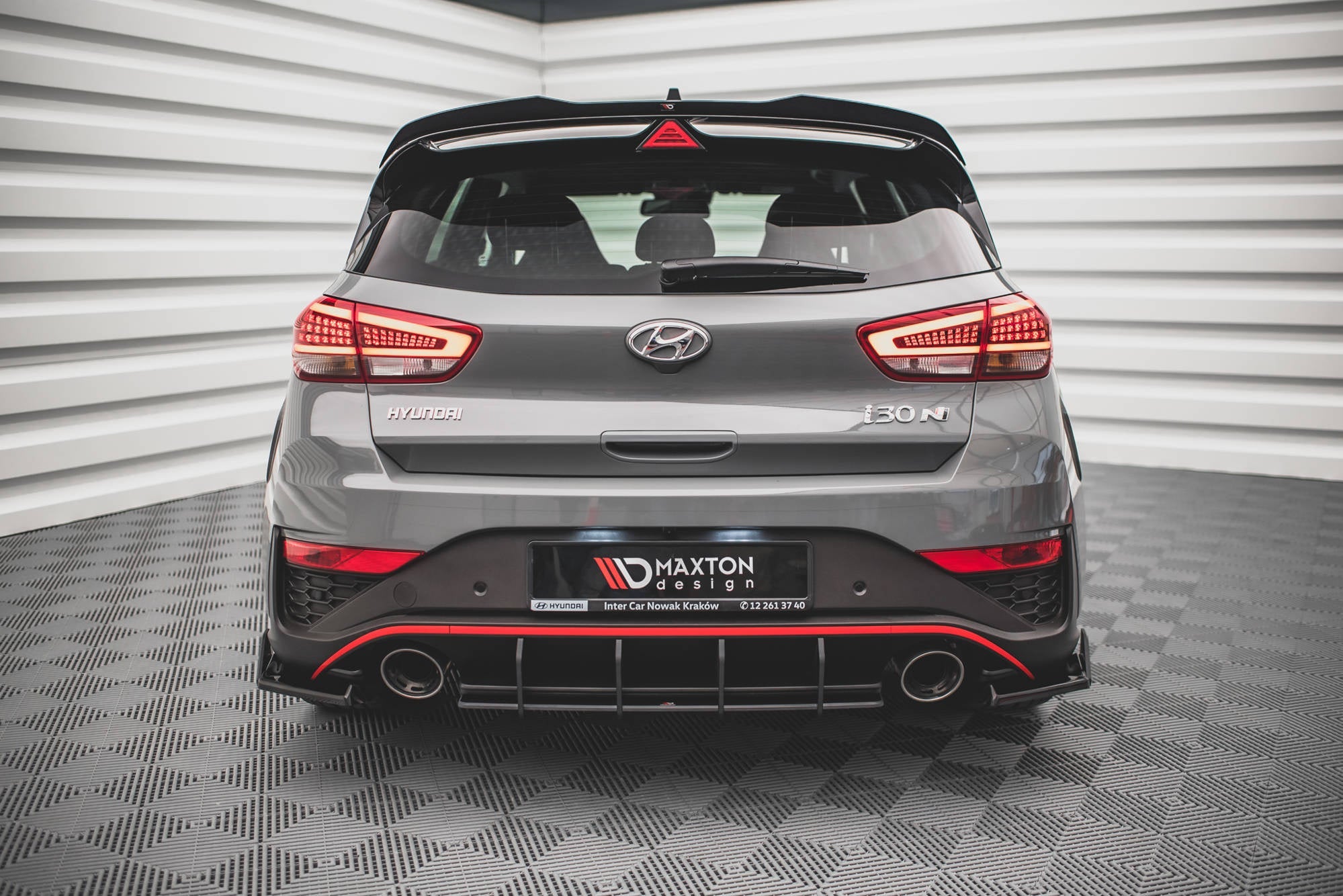 Maxton Design Street Pro Rear Diffuser para Hyundai I30 N Hatchback Mk3 Facelift - imagen 2