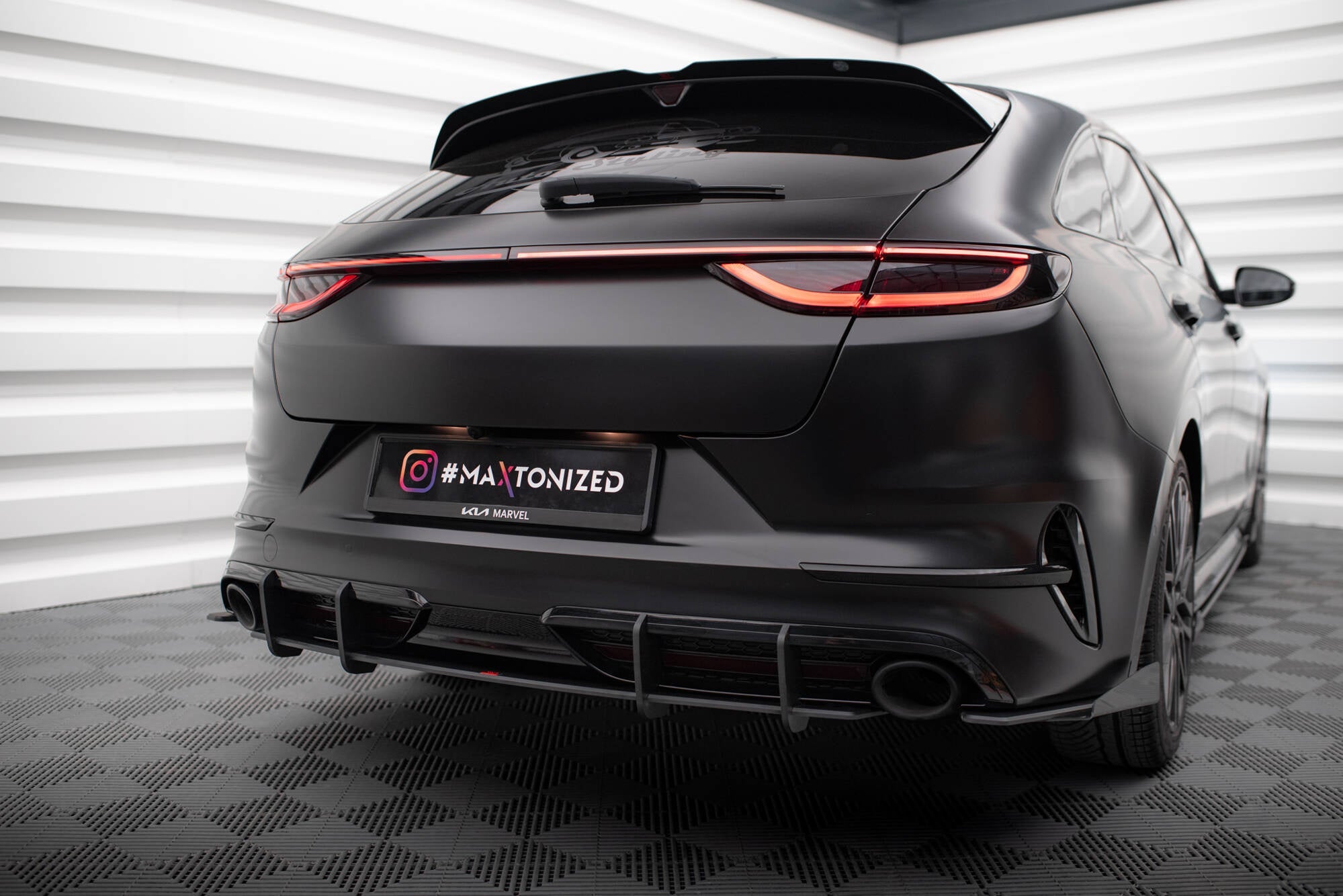 Maxton Design Street Pro Rear Diffuser para Kia Proceed GT Mk1 Facelift - imagen 1