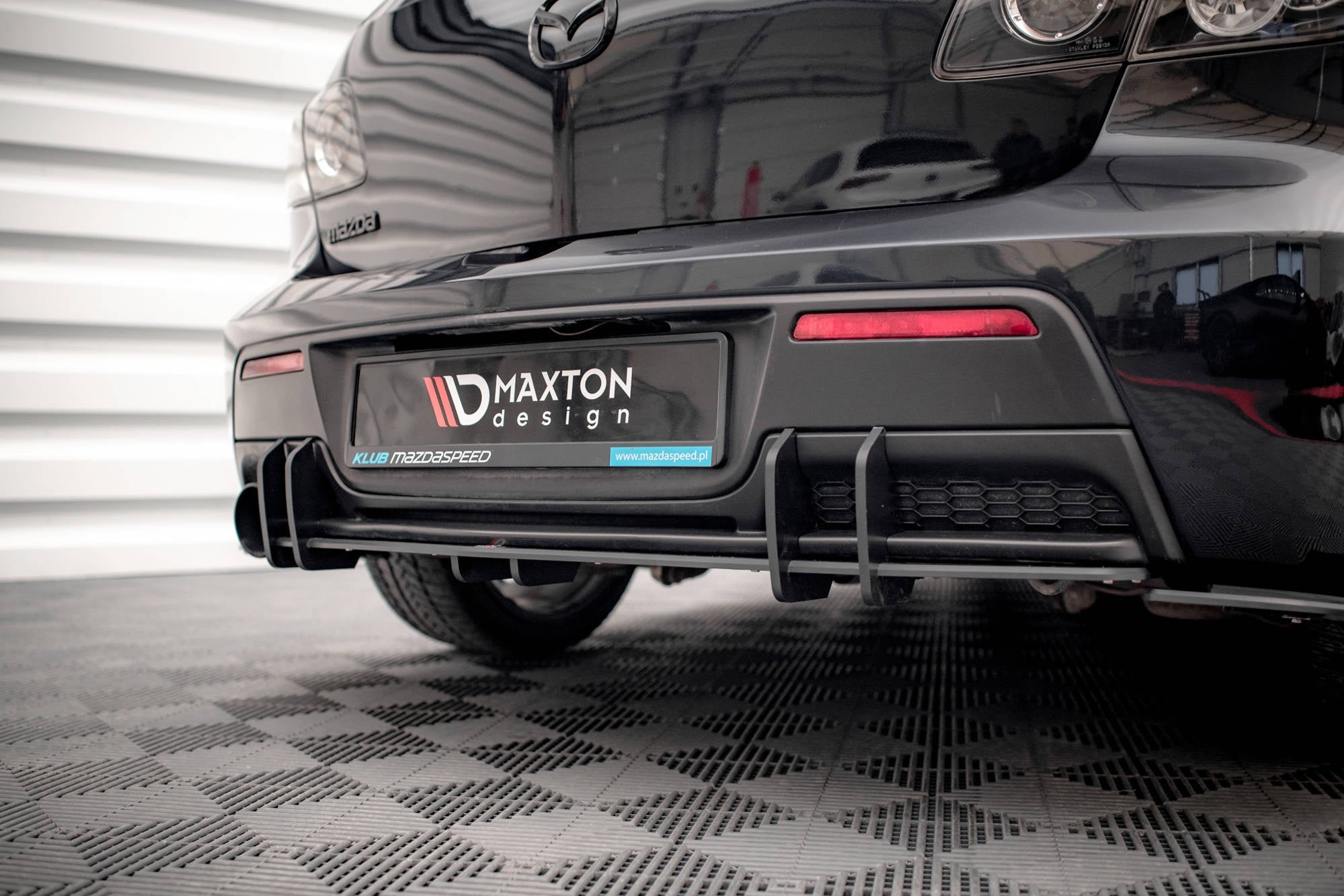 Maxton Design Street Pro Rear Diffuser para Mazda 3 MPS Mk1 US-Spec Version - imagen 2