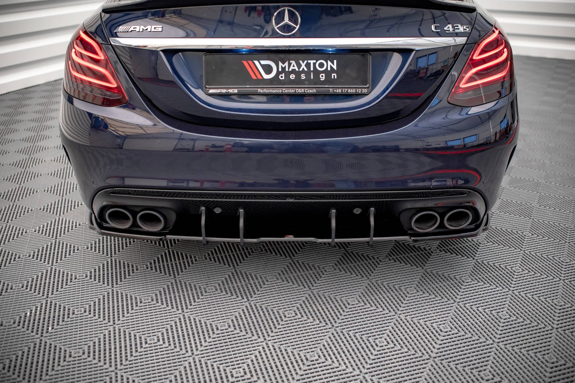 Maxton Design Street Pro Rear Diffuser para Mercedes-AMG C 43 Sedan W205 Facelift - imagen 2