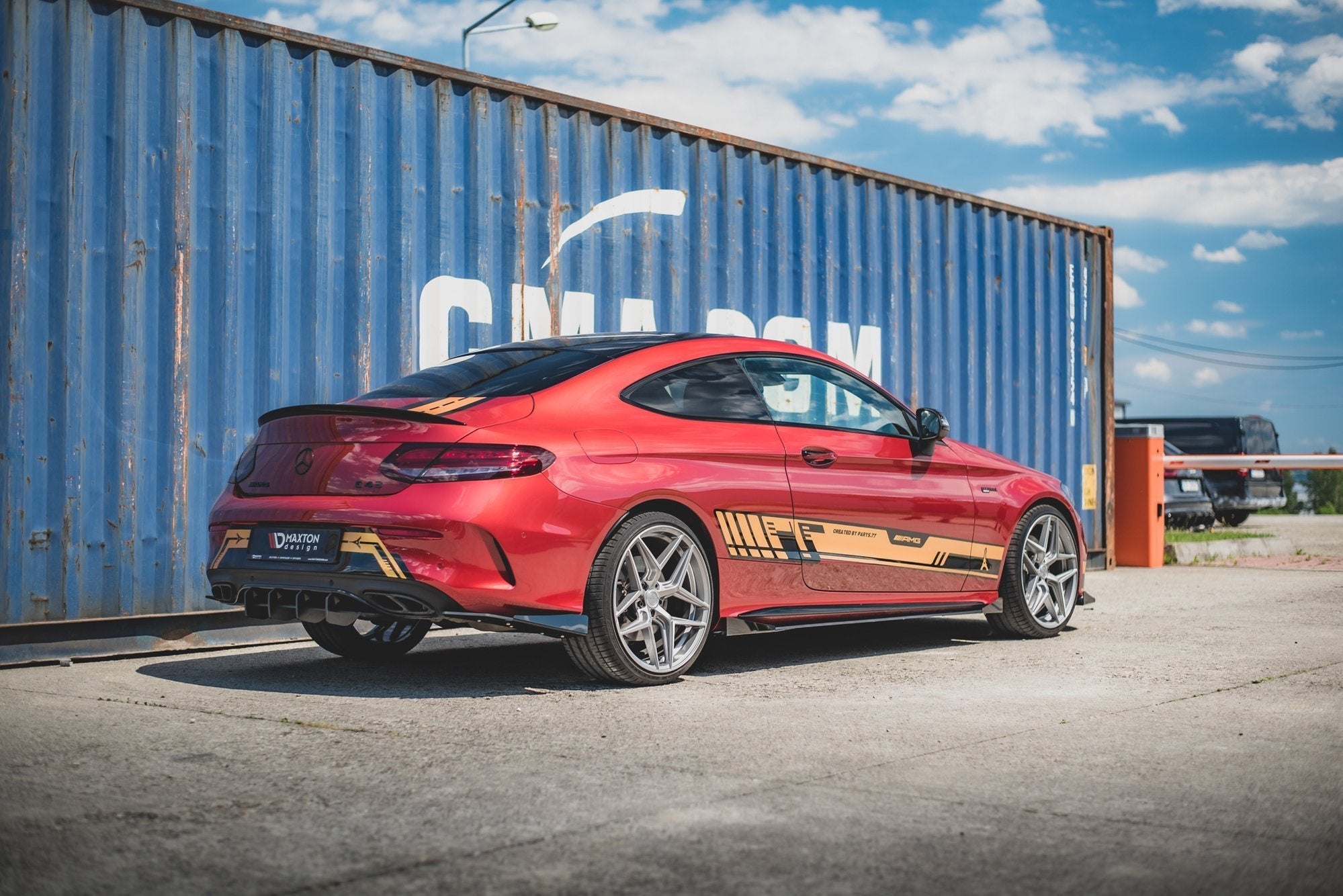 Maxton Design Street Pro Rear Diffuser para Mercedes-AMG C43 Coupe C205 - imagen 2