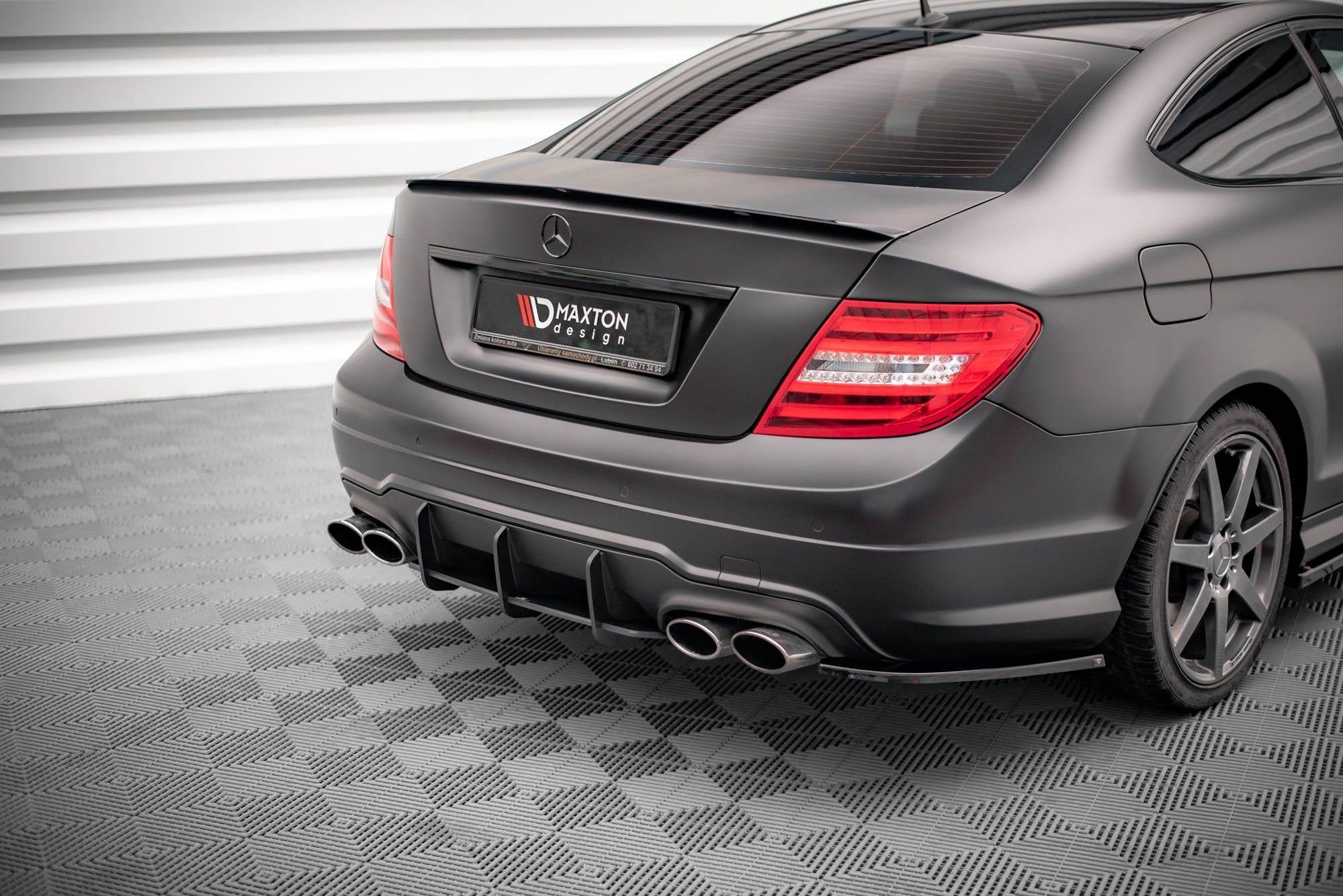 Maxton Design Street Pro Rear Diffuser para Mercedes-Benz C Coupe AMG-Line C204 - imagen 2