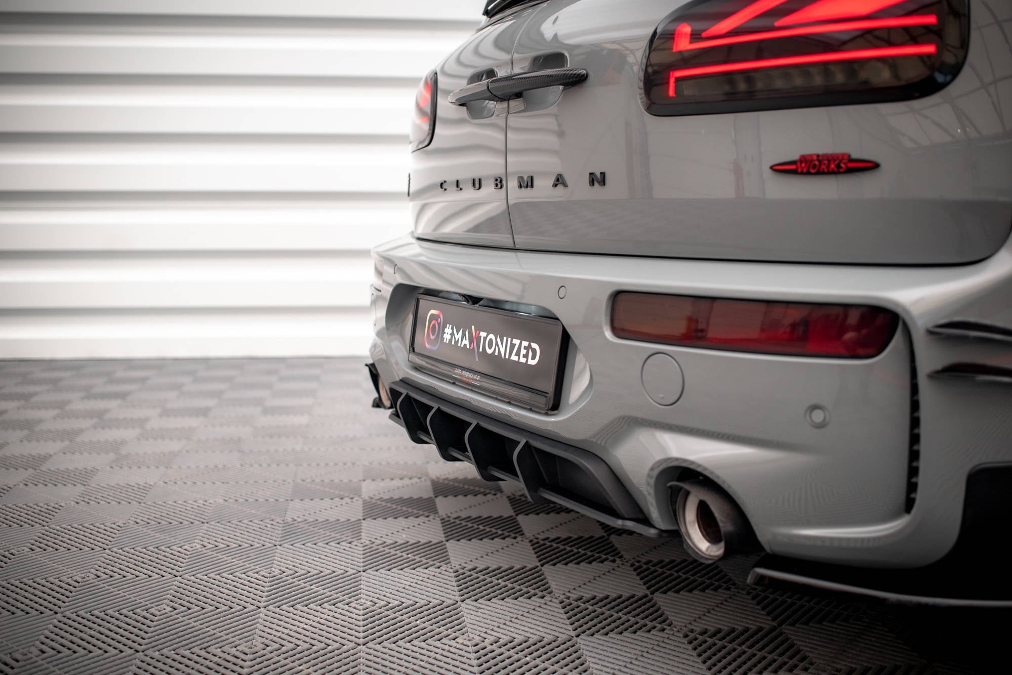 Maxton Design Street Pro Rear Diffuser para Mini Cooper Clubman John Cooper Works F54 Facelift - imagen 2