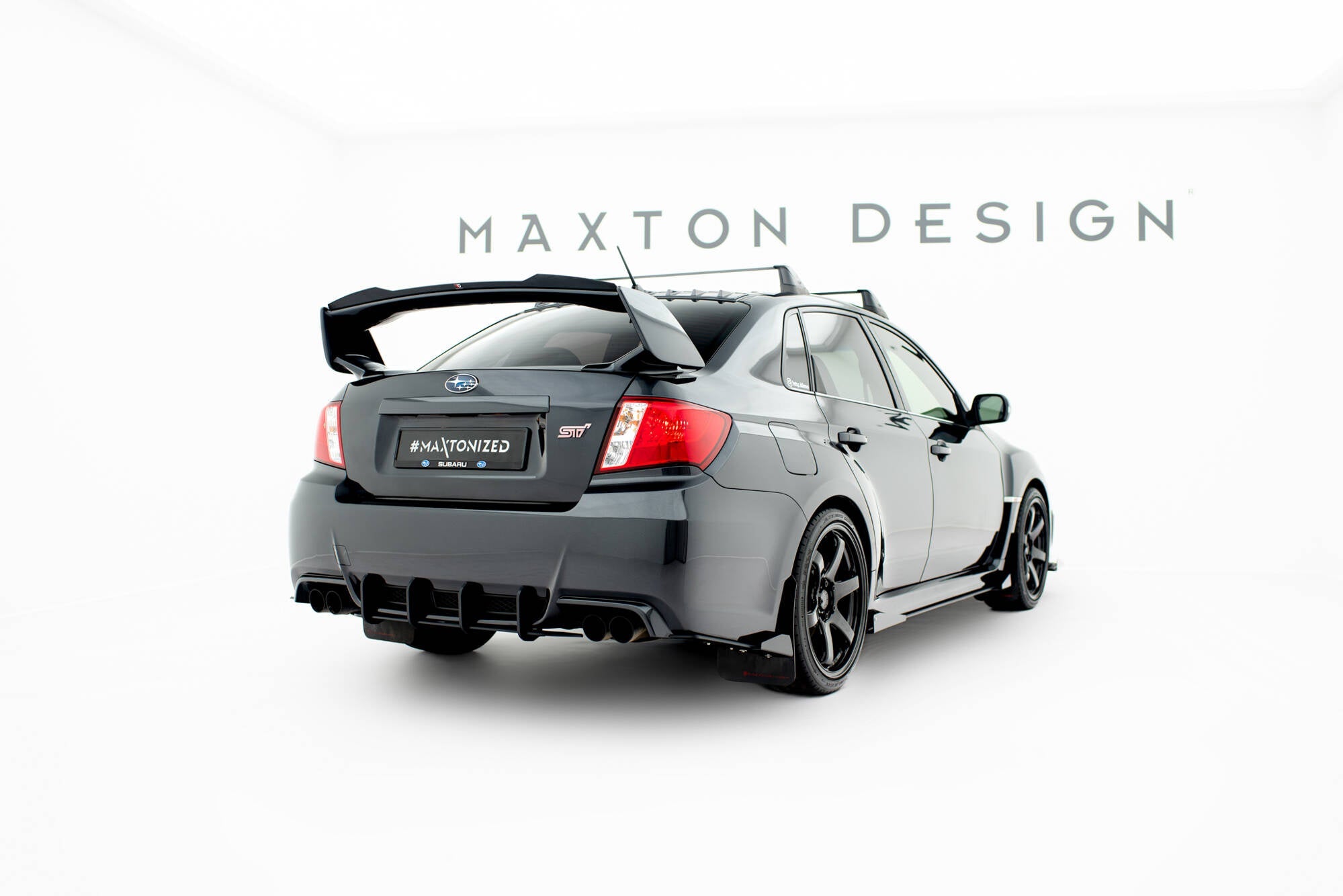 Maxton Design Street Pro Rear Diffuser para Subaru Impreza WRX STI Mk3 Facelift - imagen 1