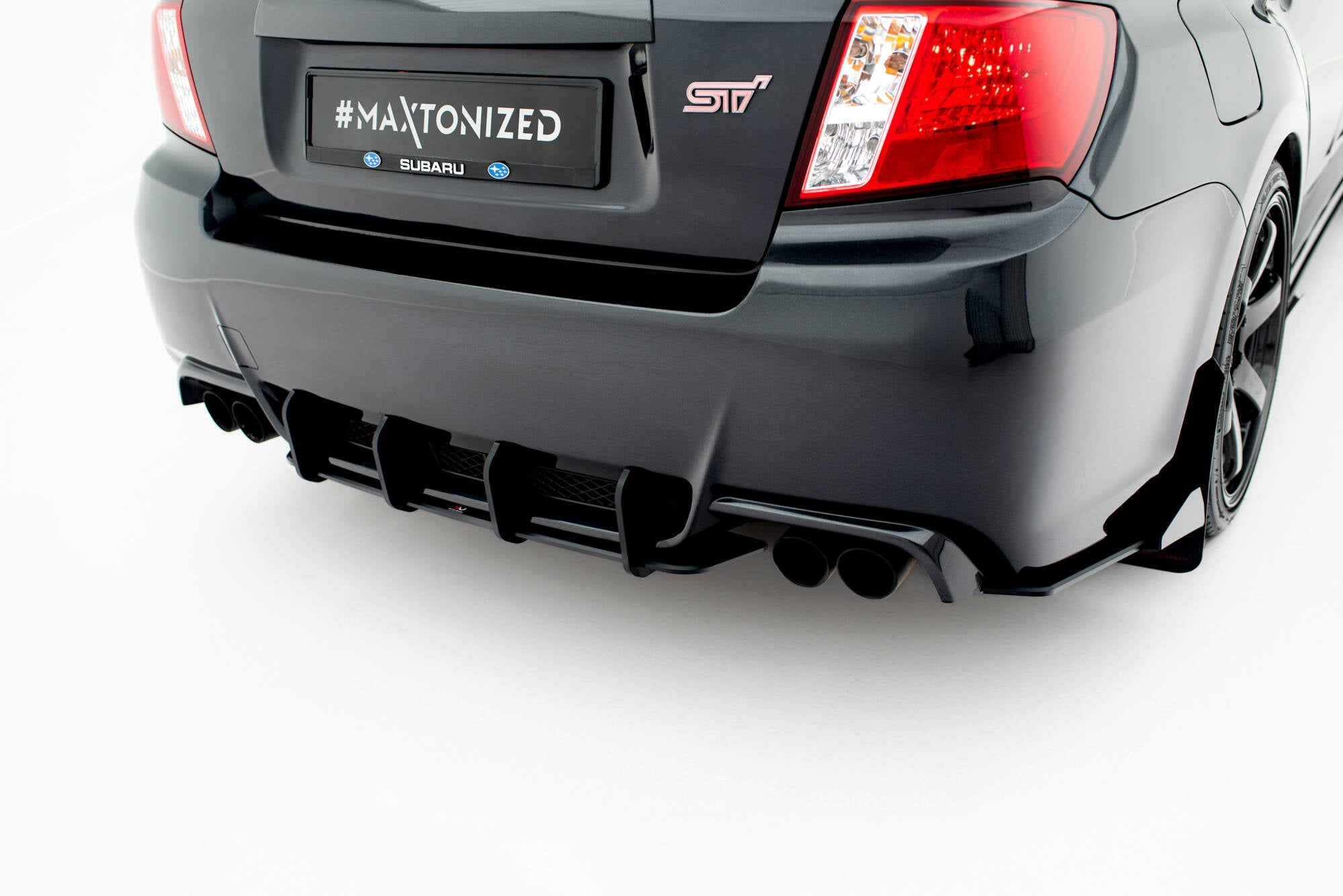 Maxton Design Street Pro Rear Diffuser para Subaru Impreza WRX STI Mk3 Facelift - imagen 2
