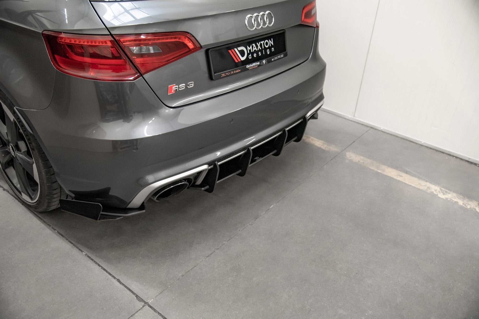 Maxton Design Street Pro Rear Diffuser V.1 para Audi RS3 8V Sportback - imagen 3