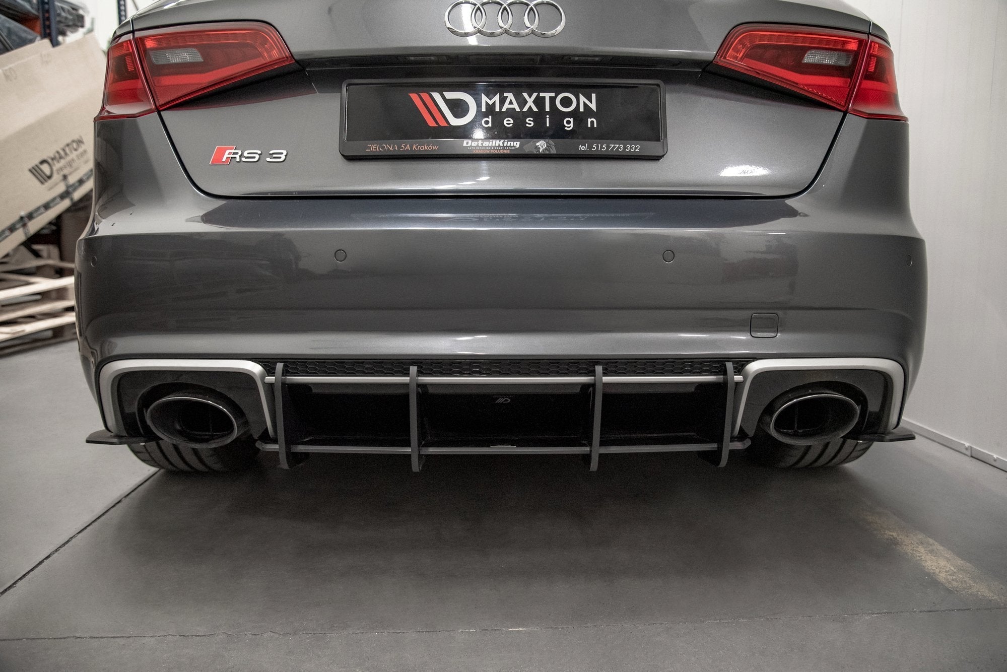 Maxton Design Street Pro Rear Diffuser V.1 para Audi RS3 8V Sportback - imagen 4