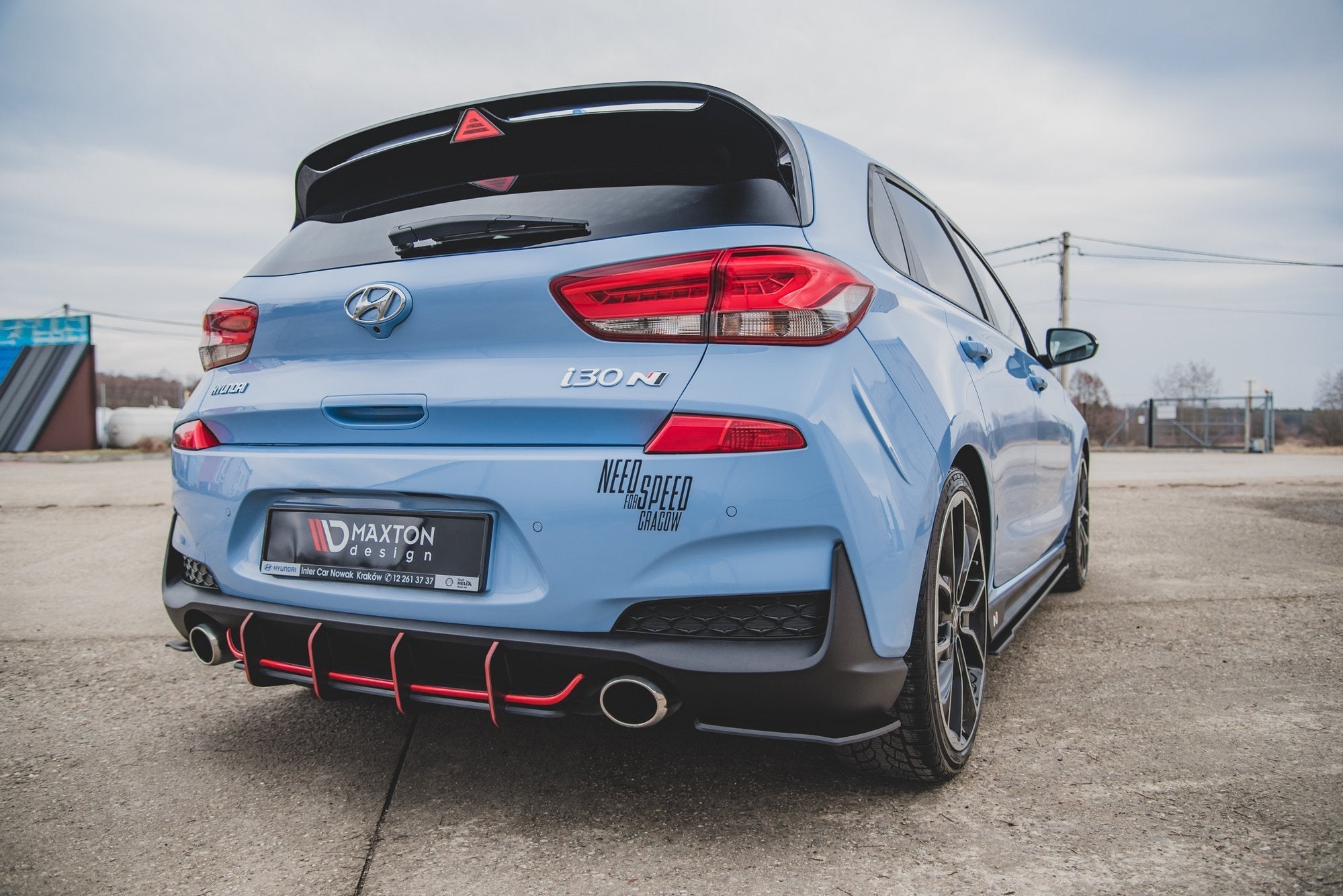 Maxton Design Street Pro Rear Diffuser V.1 para Hyundai I30 N Mk3 Hatchback - imagen 11