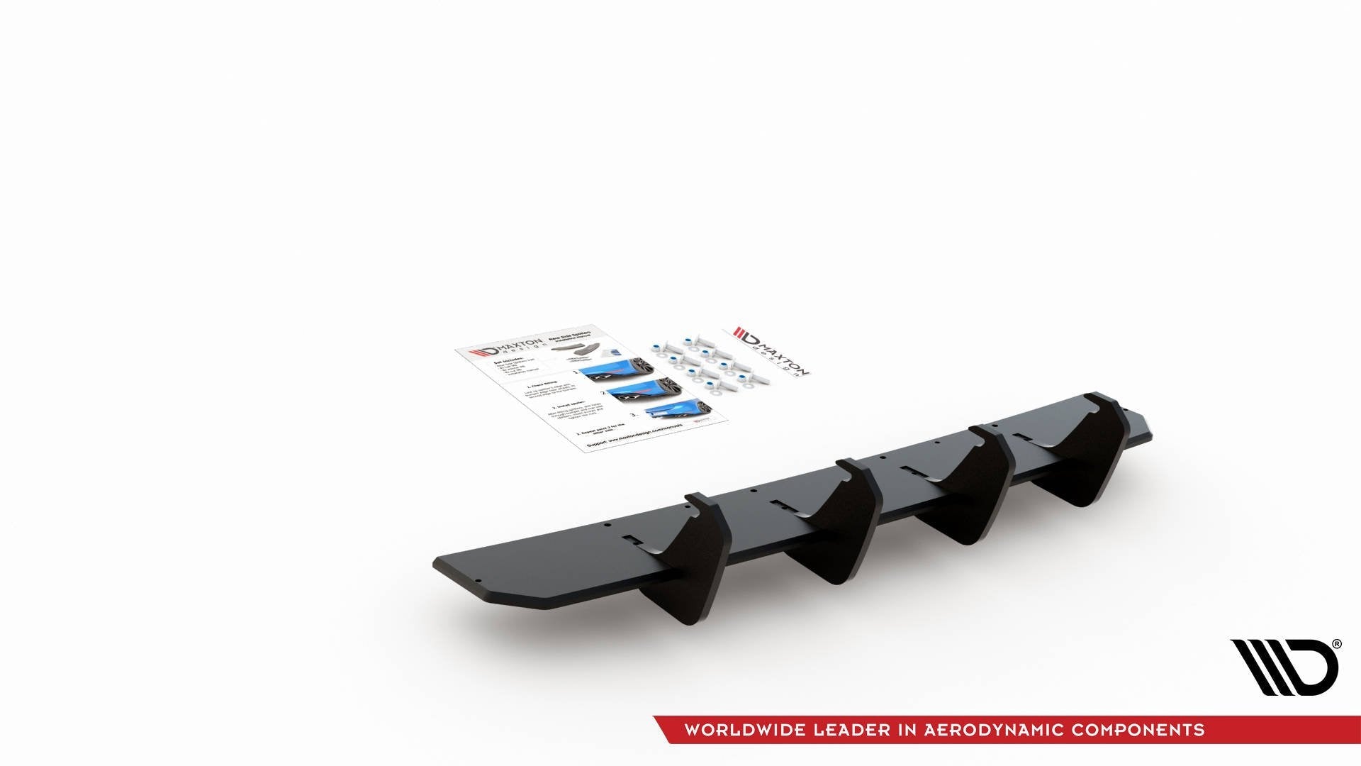 Maxton Design Street Pro Rear Diffuser V.1 para Volkswagen Golf GTI Clubsport Mk8 - imagen 4