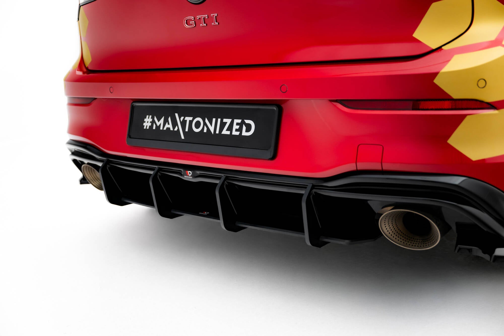 Maxton Design Street Pro Rear Diffuser V.1 para Volkswagen Golf GTI Clubsport Mk8 Facelift - imagen 2