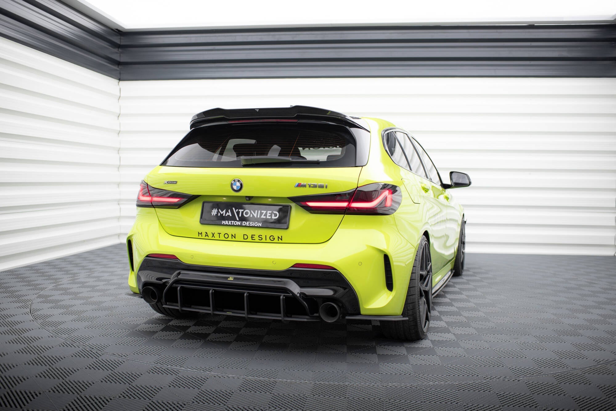 Maxton Design Street Pro Rear Diffuser V.2 para BMW 1 F40 M-Pack / M135i - imagen 2