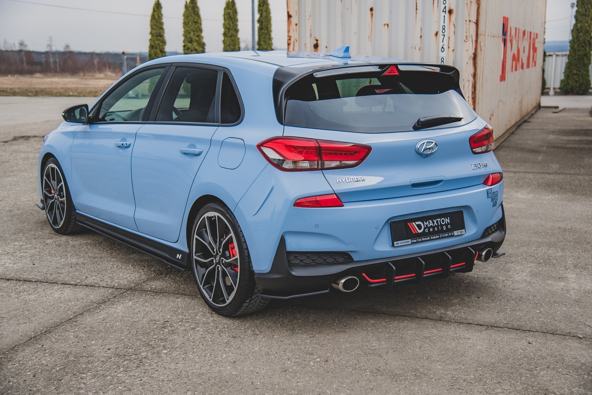 Maxton Design Street Pro Rear Diffuser V.2 para Hyundai I30 N Mk3 Hatchback - imagen 1