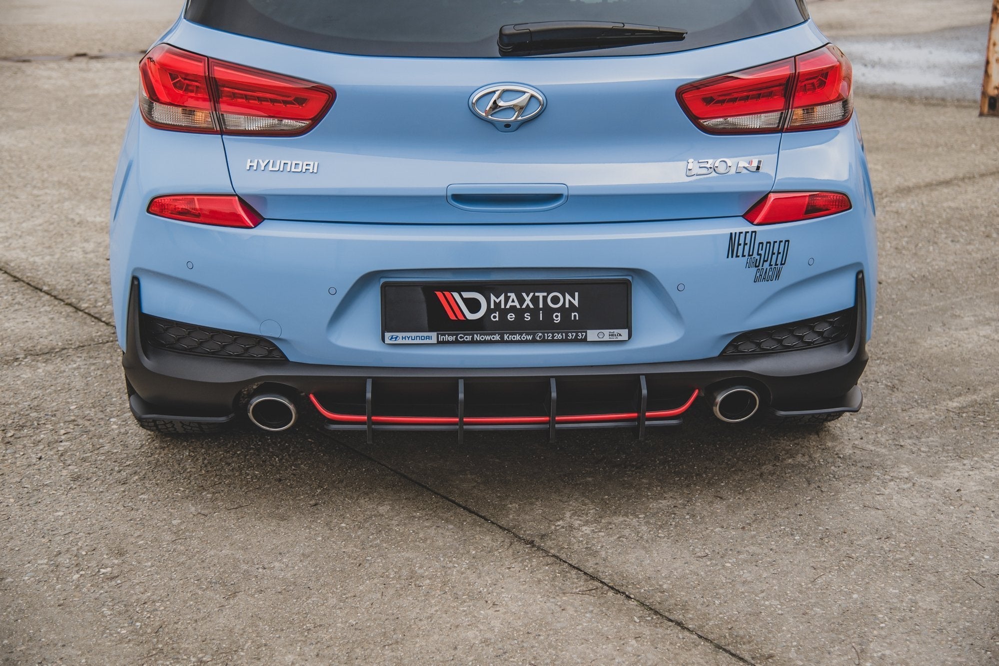 Maxton Design Street Pro Rear Diffuser V.2 para Hyundai I30 N Mk3 Hatchback - imagen 2