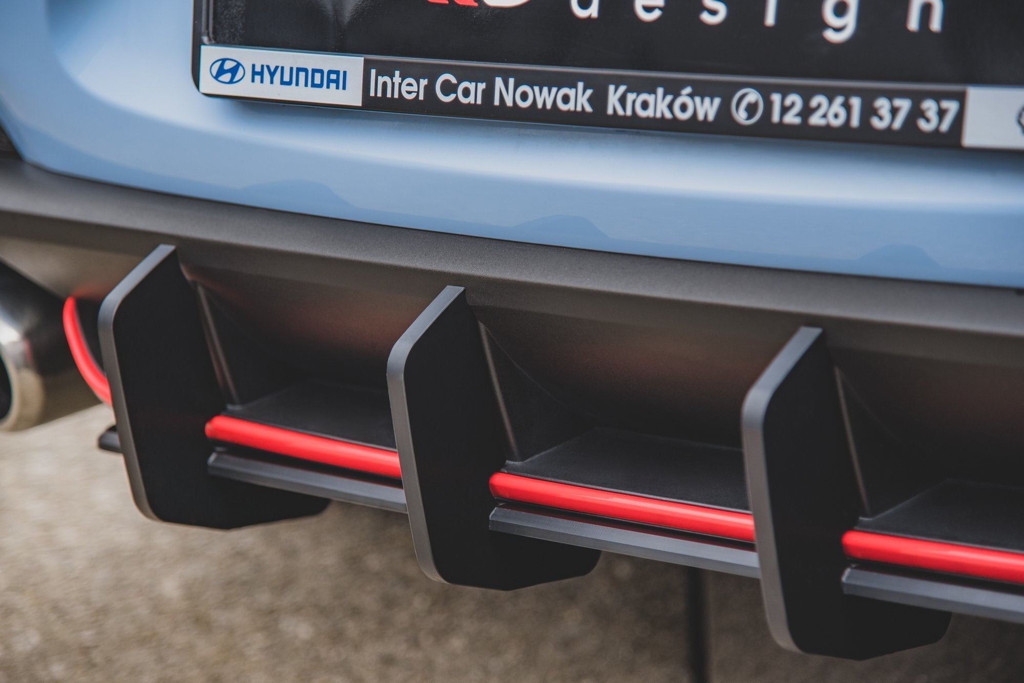 Maxton Design Street Pro Rear Diffuser V.2 para Hyundai I30 N Mk3 Hatchback - imagen 3