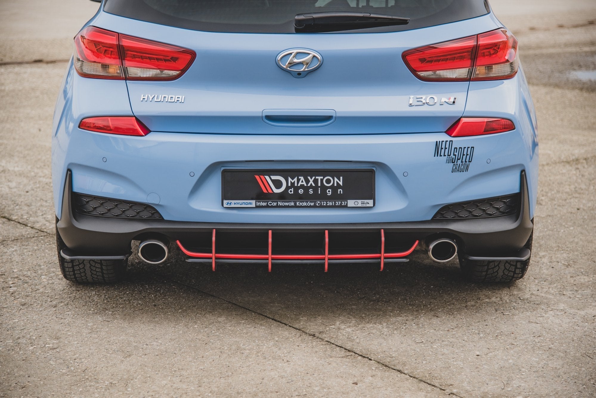 Maxton Design Street Pro Rear Diffuser V.2 para Hyundai I30 N Mk3 Hatchback - imagen 4