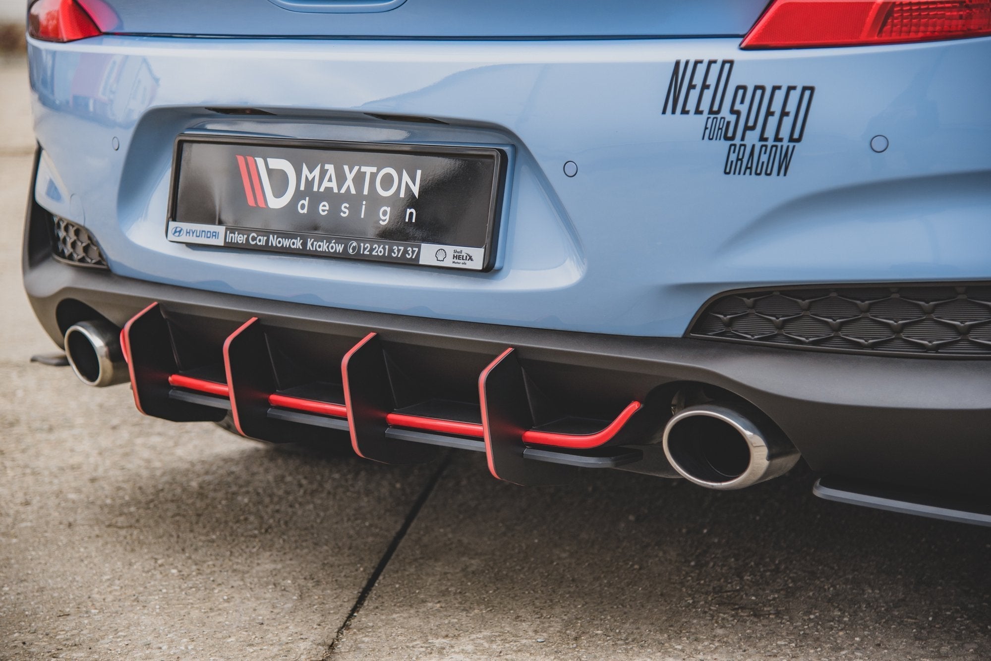 Maxton Design Street Pro Rear Diffuser V.2 para Hyundai I30 N Mk3 Hatchback - imagen 5