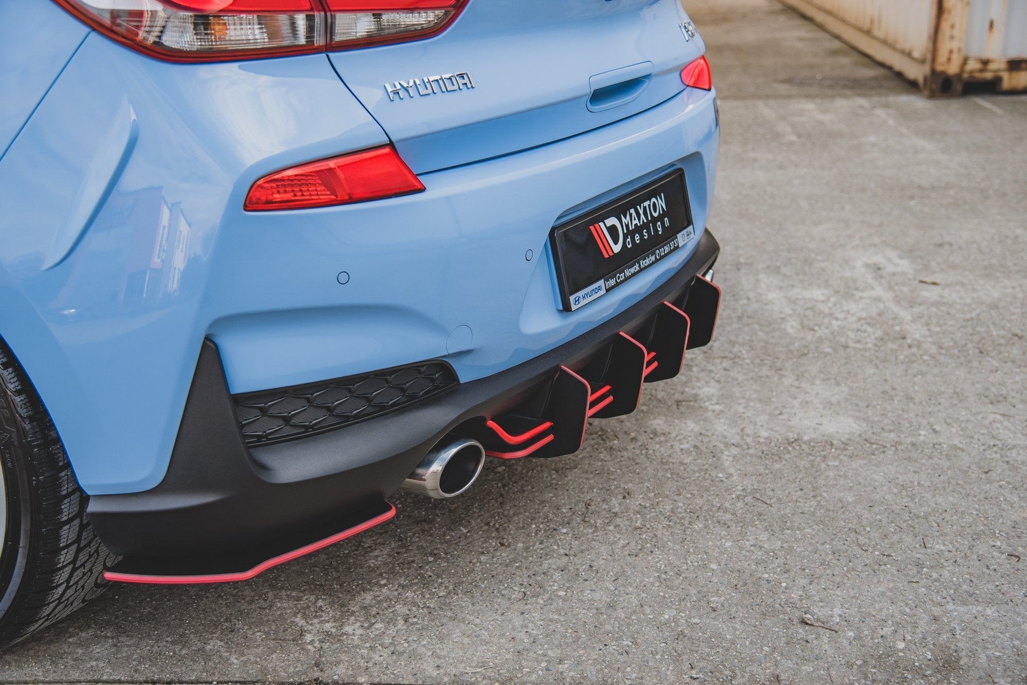 Maxton Design Street Pro Rear Diffuser V.2 para Hyundai I30 N Mk3 Hatchback - imagen 7