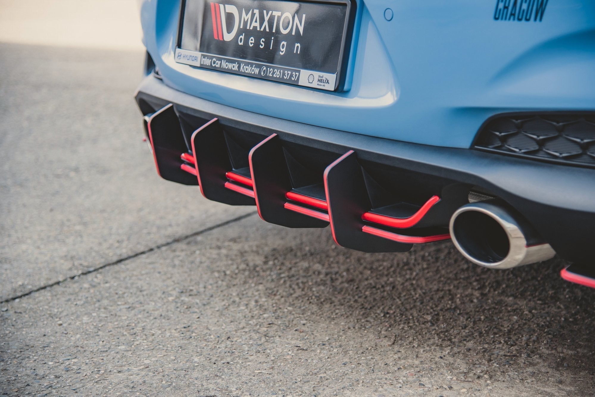 Maxton Design Street Pro Rear Diffuser V.2 para Hyundai I30 N Mk3 Hatchback - imagen 8
