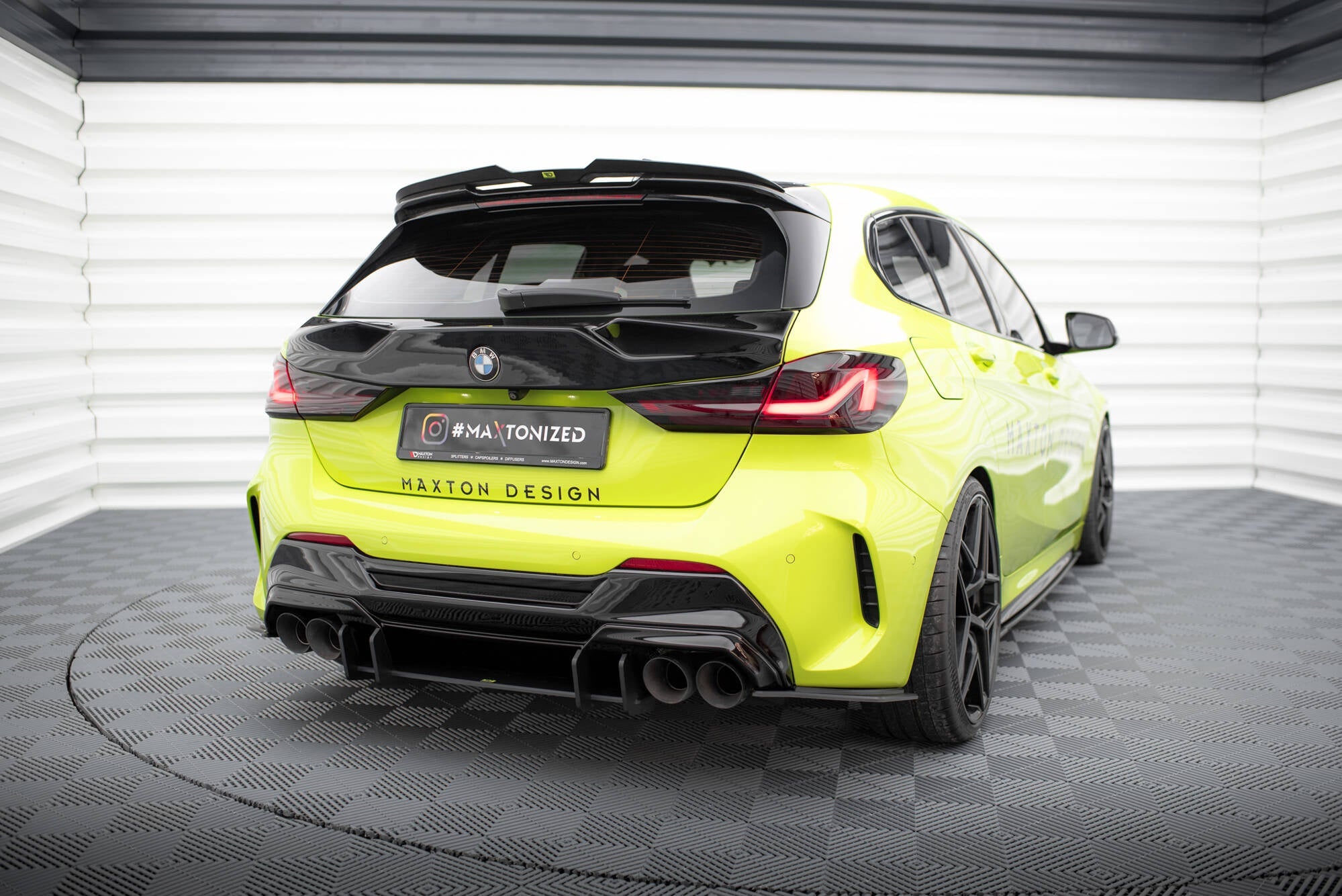 Maxton Design Street Pro Rear Diffuser V.3 para BMW 1 F40 M-Pack / M135i - imagen 2