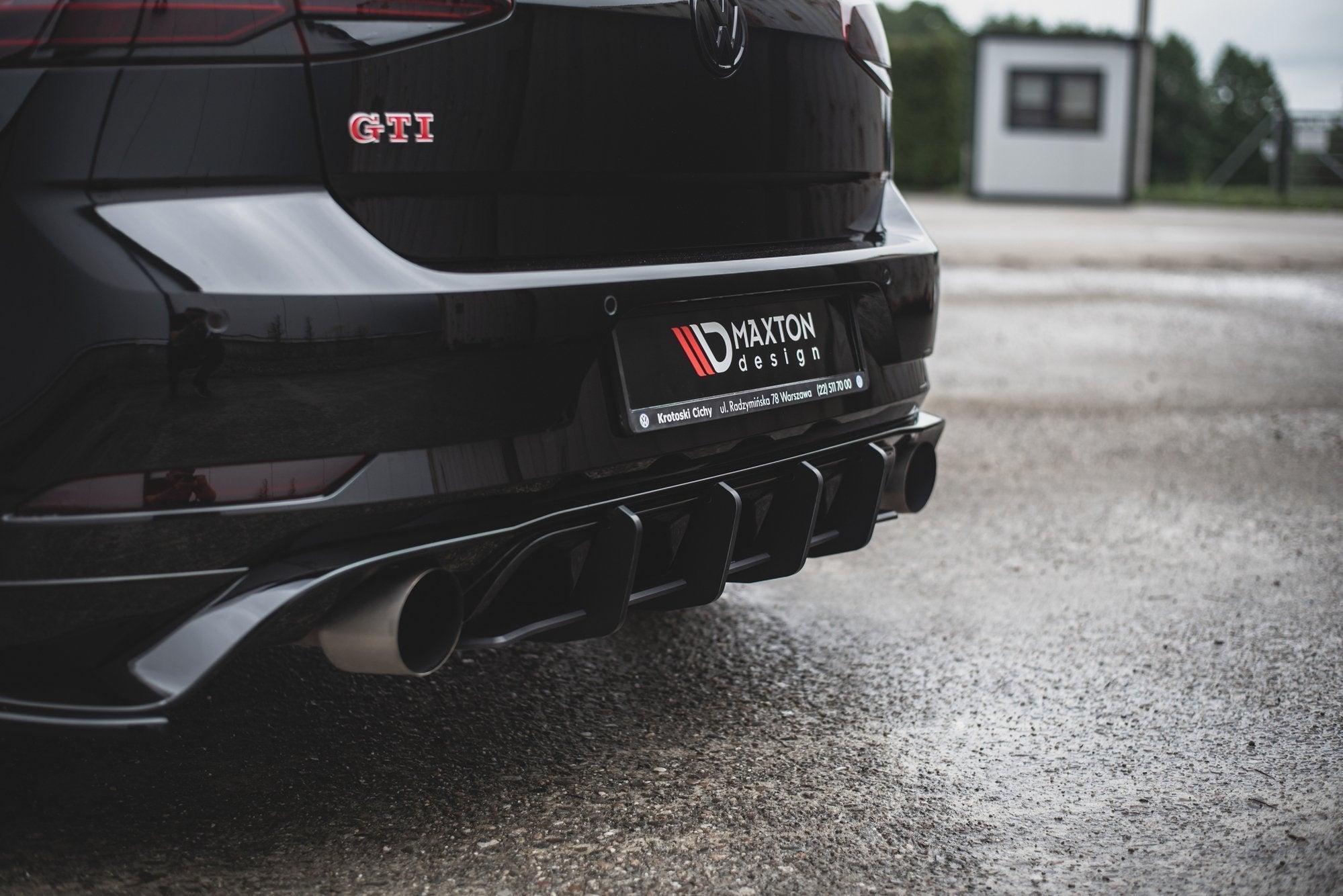 Maxton Design Street Pro Rear Diffuser para Volkswagen Golf Mk7 GTI TCR - imagen 2