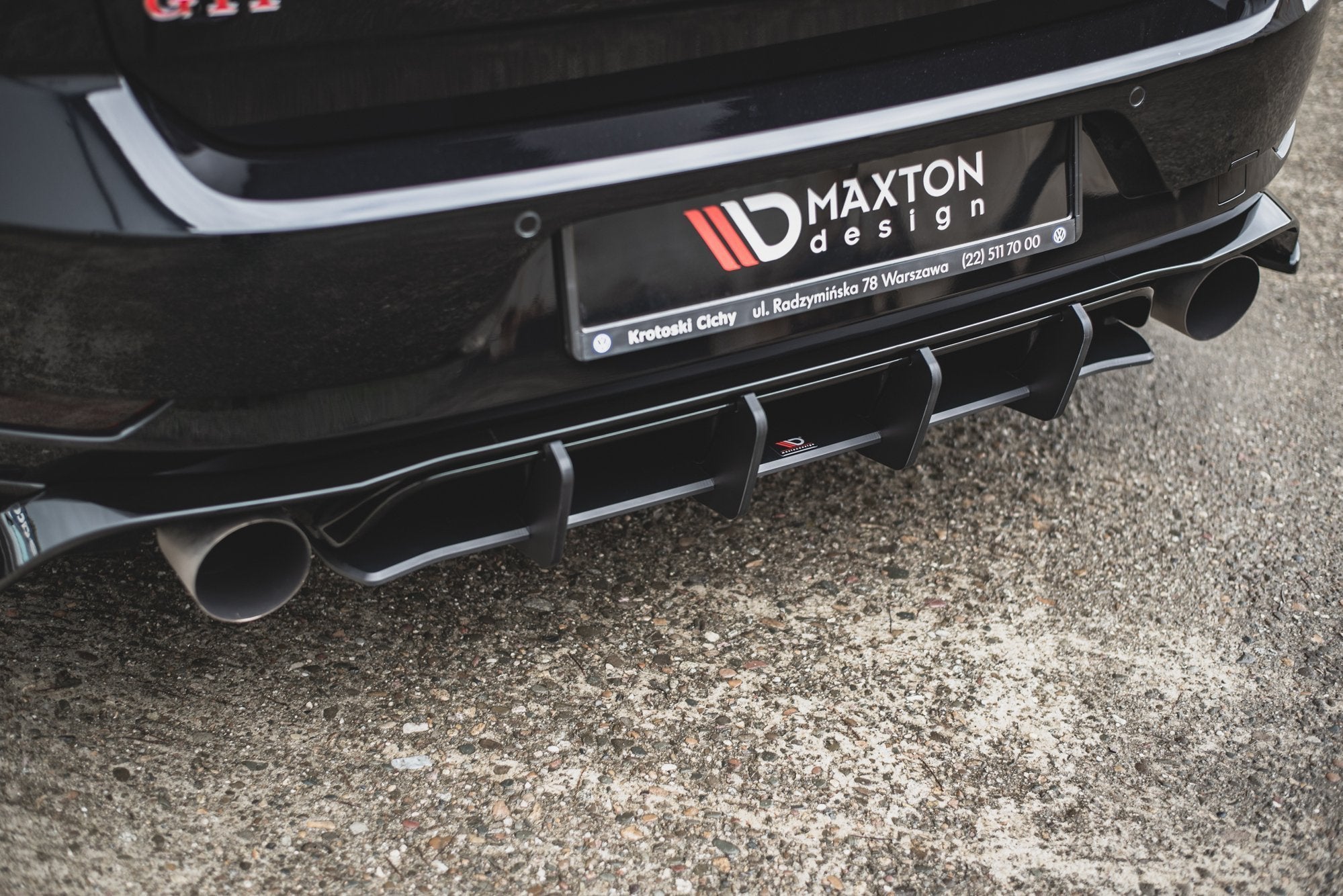 Maxton Design Street Pro Rear Diffuser para Volkswagen Golf Mk7 GTI TCR - imagen 5