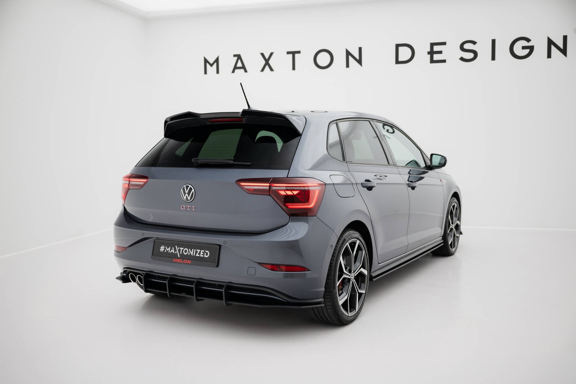 Maxton Design Street Pro Rear Diffuser para Volkswagen Polo GTI Mk6 Facelift - imagen 1