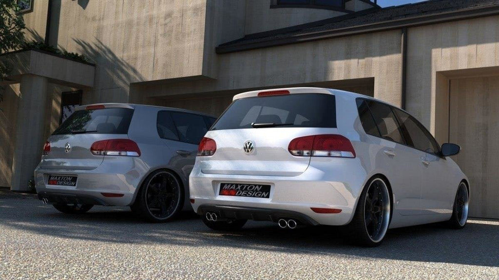 Maxton Design Difusor trasero para Volkswagen Golf Mk6 WITH 2 Exhaust HOLE - imagen 1