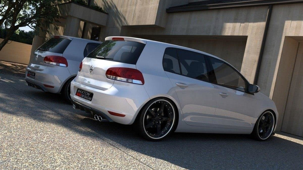Maxton Design Difusor trasero para Volkswagen Golf Mk6 WITH 2 Exhaust HOLE - imagen 2