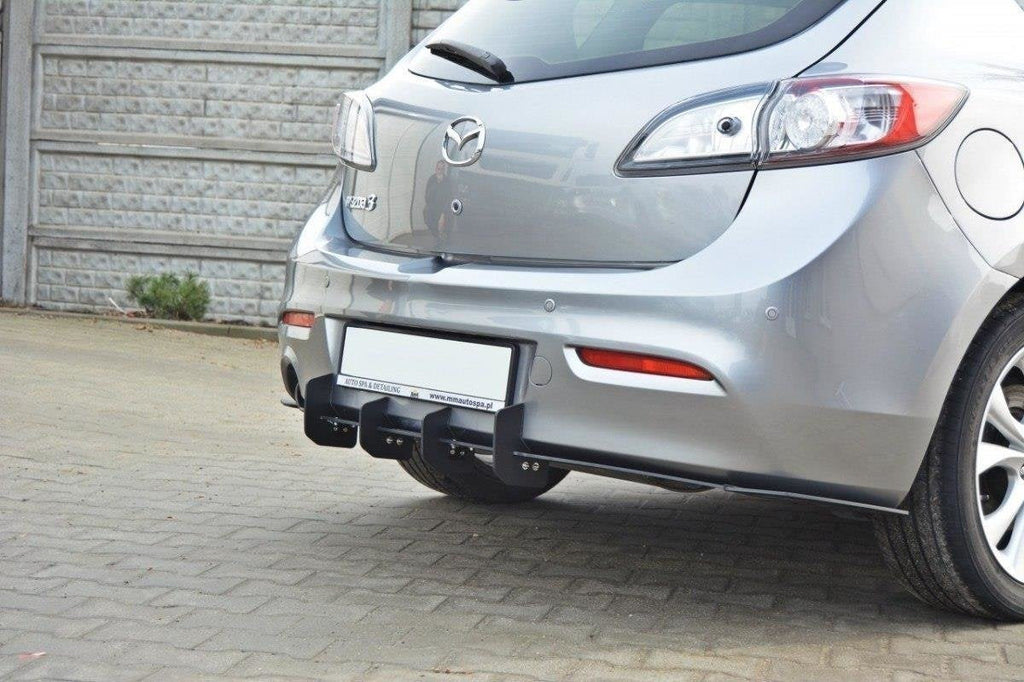 Maxton Design Difusor trasero & Rear Side Splitters para Mazda 3 Mk2 Sport - imagen 3