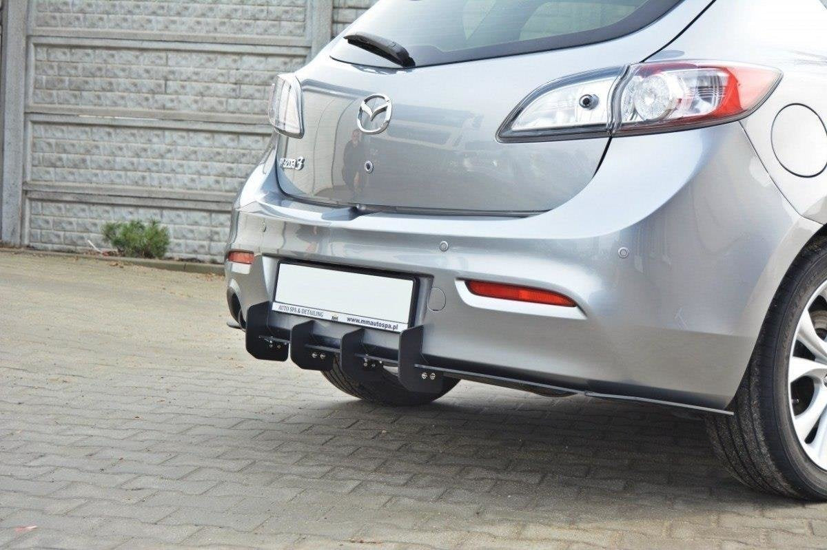 Maxton Design Difusor trasero & Rear Side Splitters para Mazda 3 Mk2 Sport - imagen 3