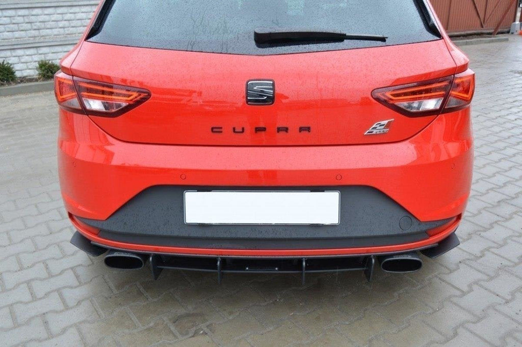 Maxton Design Difusor trasero & Rear Side Splitters para Seat Leon Mk3 Cupra - imagen 1