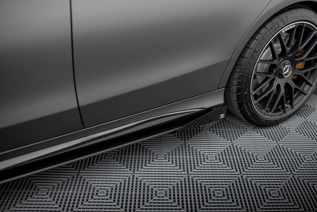 Maxton Design Side Flaps para Mercedes-AMG C63 Sedan / Estate W205 Facelift - imagen 1