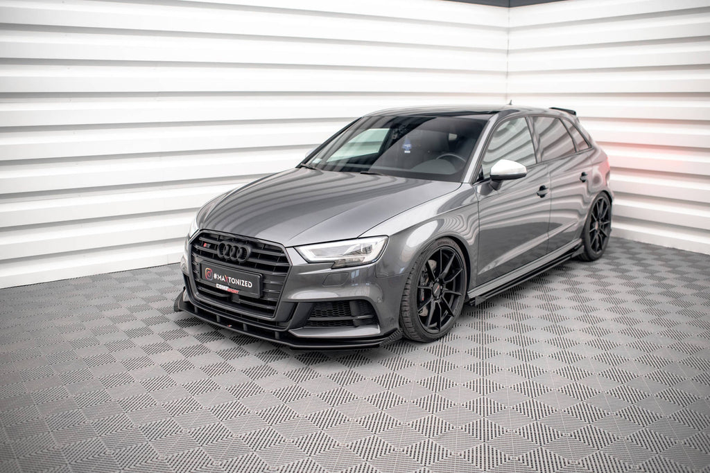 Maxton Design Front Flaps para Audi S3 / A3 S-Line Sportback 8V Facelift - imagen 2