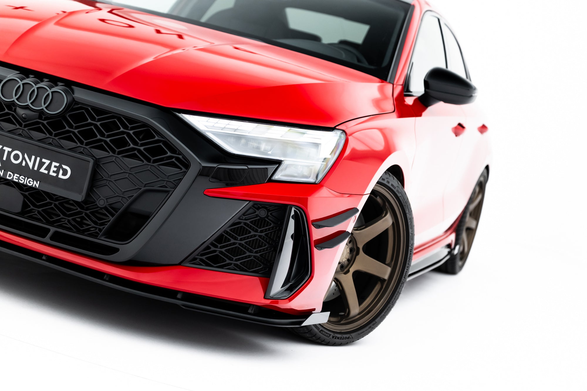 Maxton Design Front Flaps para Audi RS3 Sportback 8Y Facelift - imagen 2