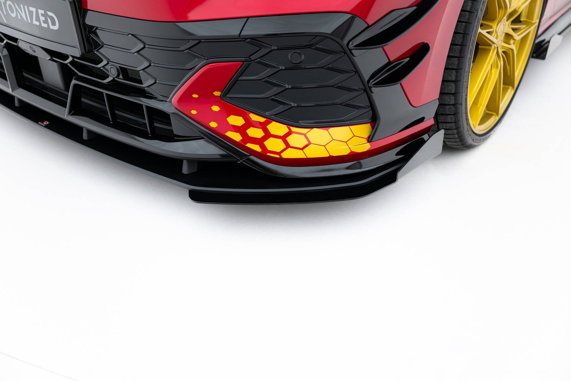 Maxton Design Front Flaps para Volkswagen Golf GTI Clubsport Mk8 Facelift - imagen 1