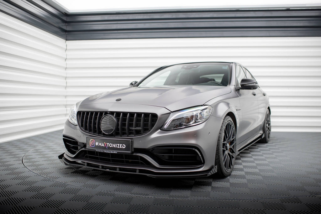 Maxton Design Front Flaps para Mercedes-AMG C63 Sedan / Estate W205 Facelift - imagen 2