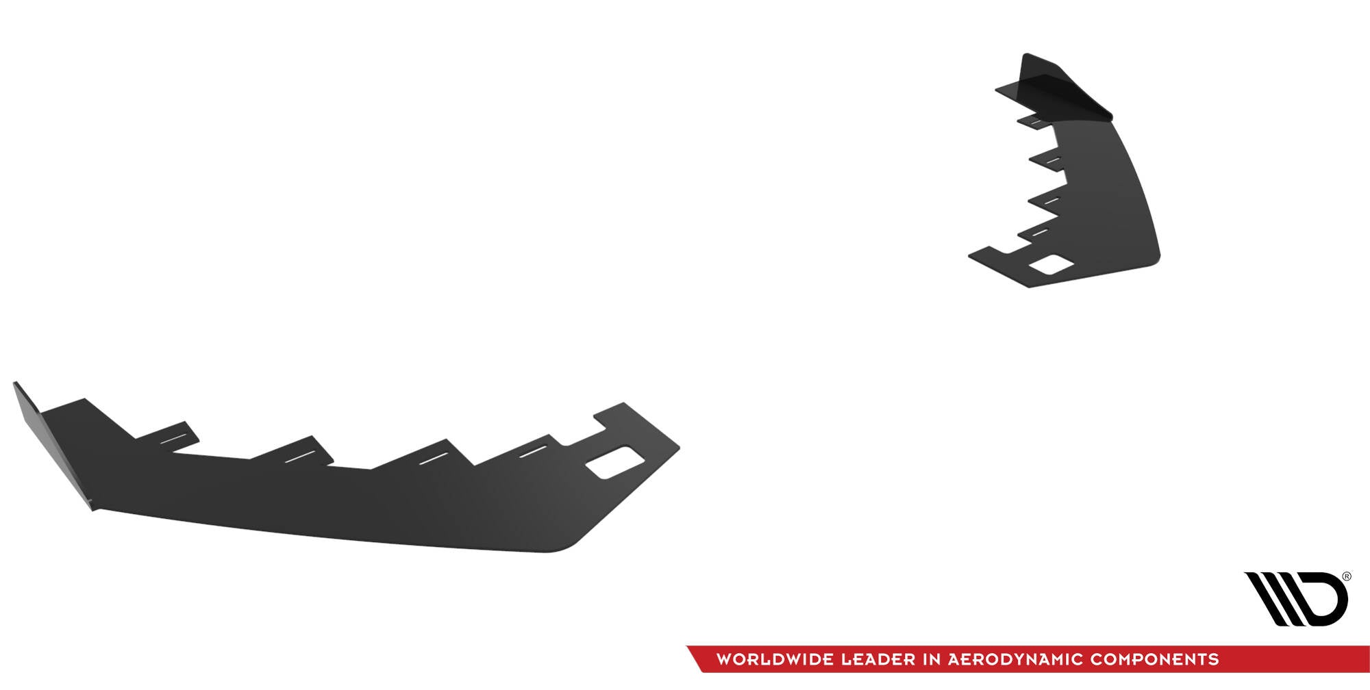 Maxton Design Front Flaps para Mercedes-AMG CLA 45 Aero C117 Facelift - imagen 3