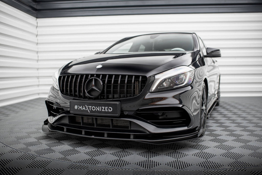 Maxton Design Front Flaps para Mercedes-Benz A AMG-Line W176 Facelift - imagen 2