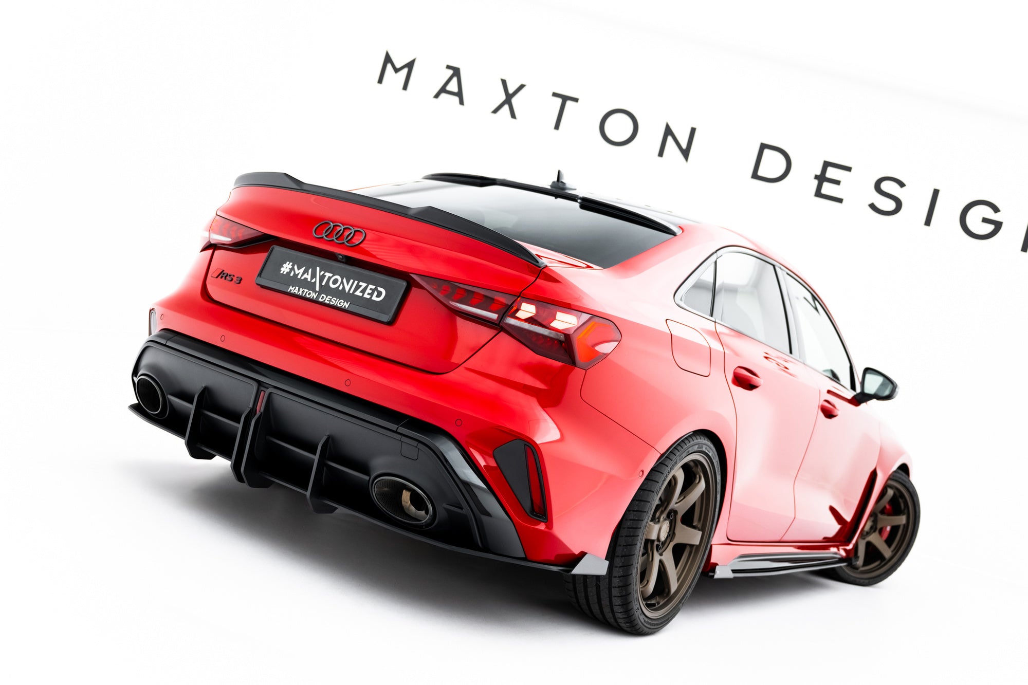 Maxton Design Rear Side Flaps para Audi RS3 Sedan 8Y Facelift - imagen 2