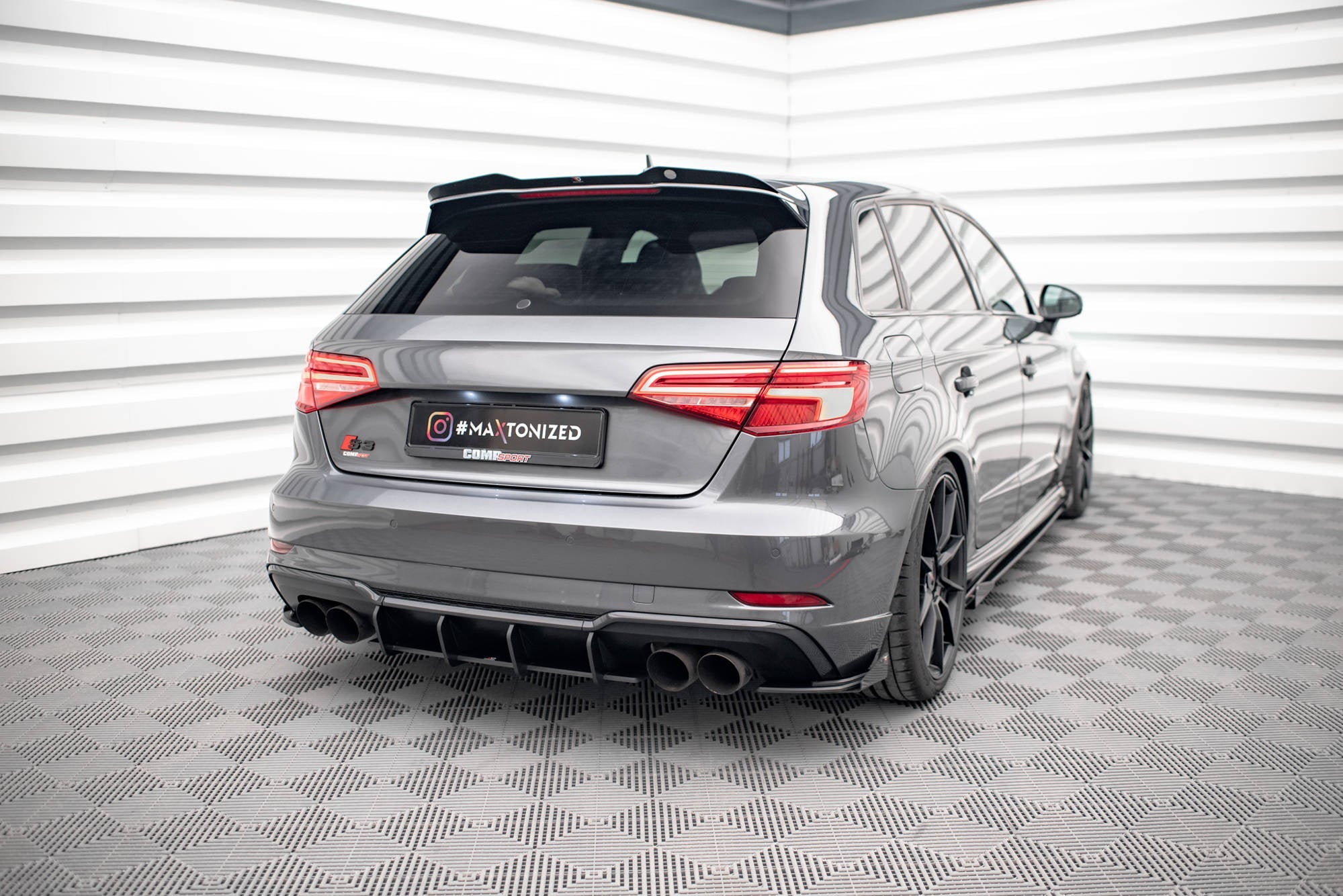 Maxton Design Rear Side Flaps para Audi S3 Sportback 8V Facelift - imagen 2
