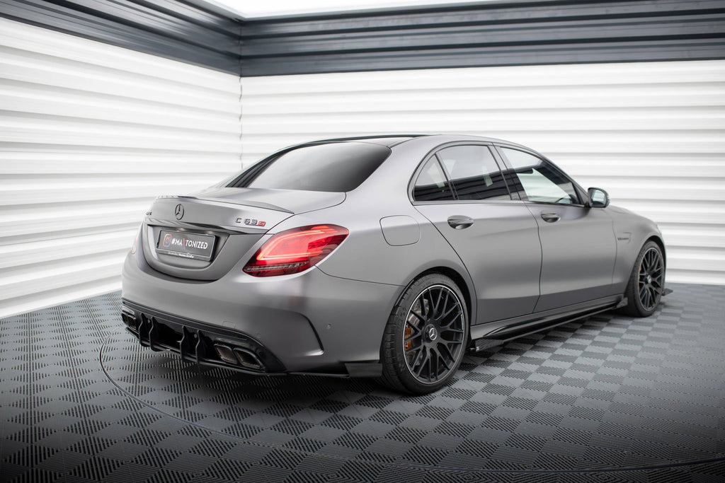 Maxton Design Rear Side Flaps para Mercedes-AMG C63 Sedan / Estate W205 Facelift - imagen 2