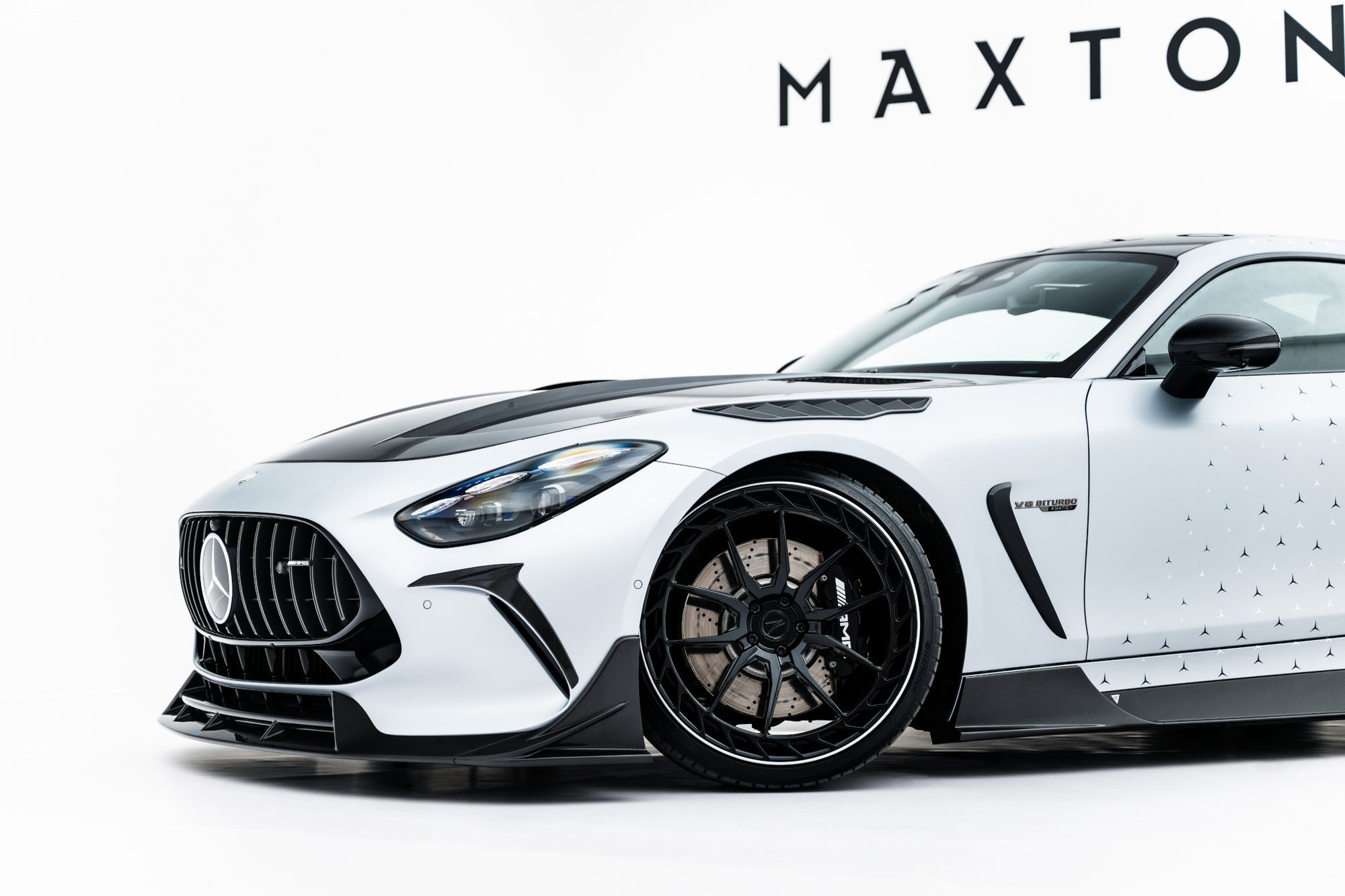 Maxton Design Prepreg Front Bumper Carbon Canards para Mercedes-AMG GT 63 / 55 / 63 S E Performance C192 - imagen 2