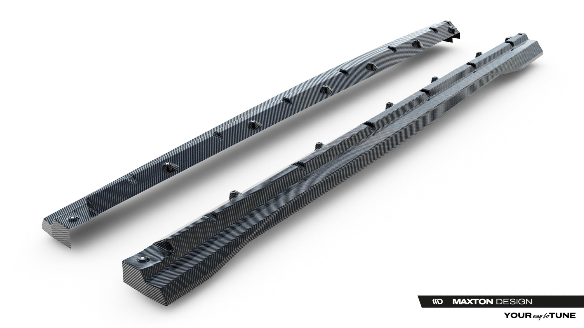 Maxton Design Prepreg Carbon Fiber Side Skirts para Audi SQ8 / Q8 S-Line Mk1 Facelift - imagen 8