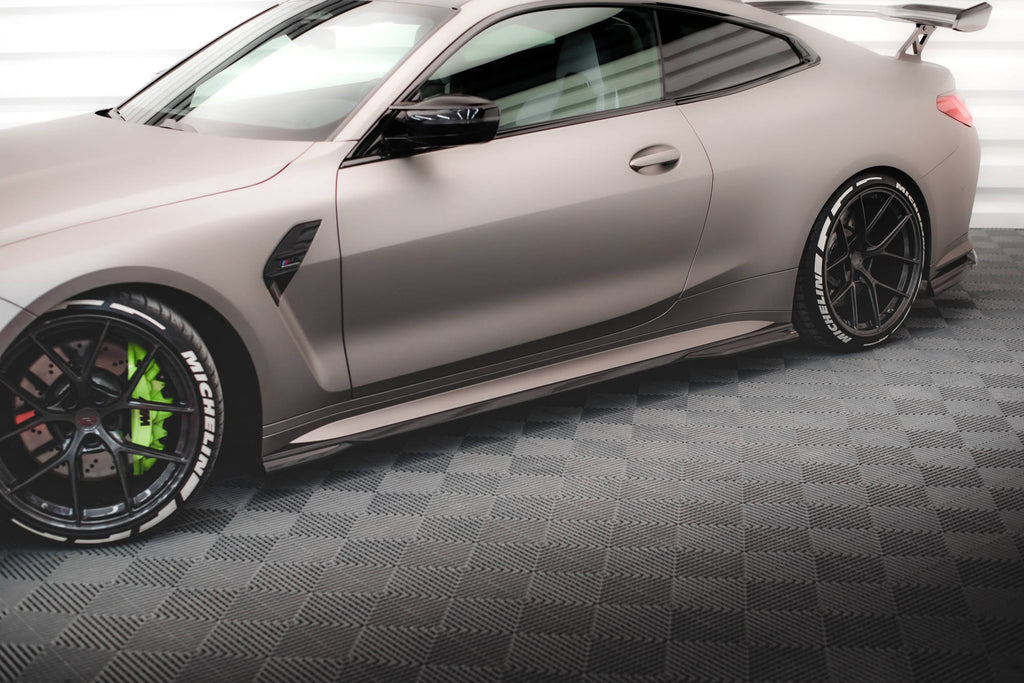 Maxton Design Prepreg Carbon Fiber Side Skirts para BMW M4 G82 / G82 Facelift - imagen 1