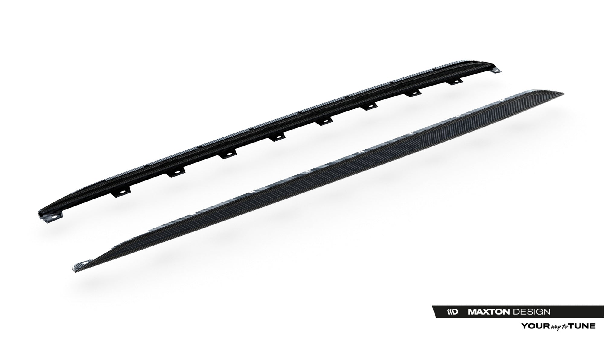 Maxton Design Prepreg Carbon Fiber Side Skirts V.2 para Audi RS3 Sedan 8Y Facelift - imagen 5