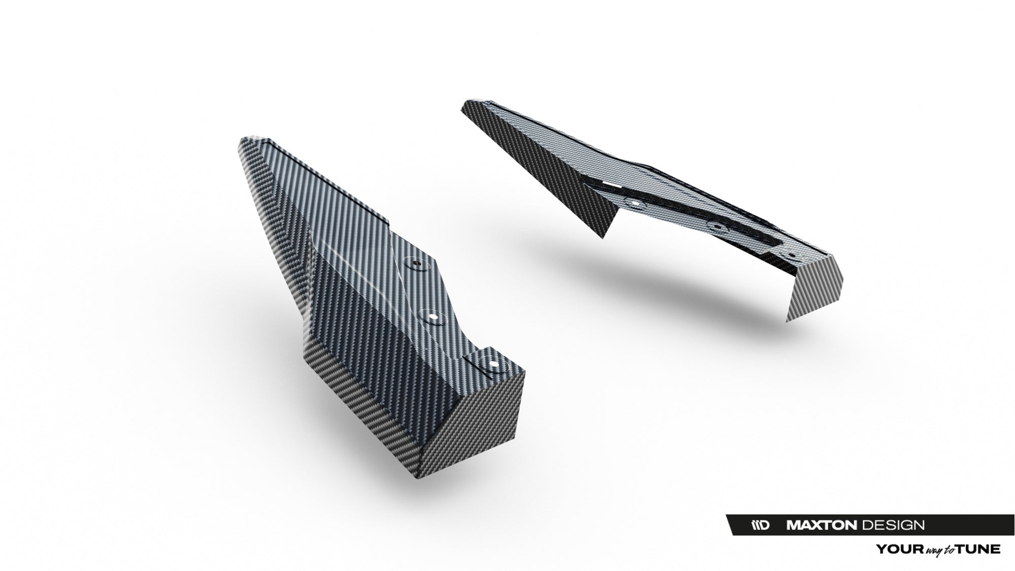 Maxton Design Splitters laterales traseros de fibra de carbono pre-preg para Audi Q8 S-Line Mk1 Facelift - imagen 6